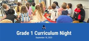 2023 Warren School Grade 1 Curriculum Night Presentation
